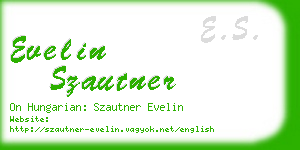 evelin szautner business card